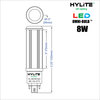 Hylite LED Omni Repl Lamp for 18W/26W CFL, 8W, 898 Lumens, 3500K, G24 HL-OB-8W-G24-35K